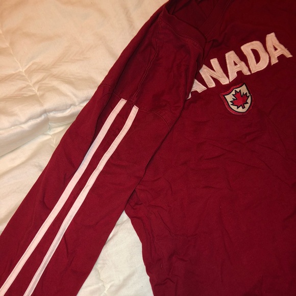 RED CANADA LONG SLEEVE (adidas like style) - Picture 3 of 4